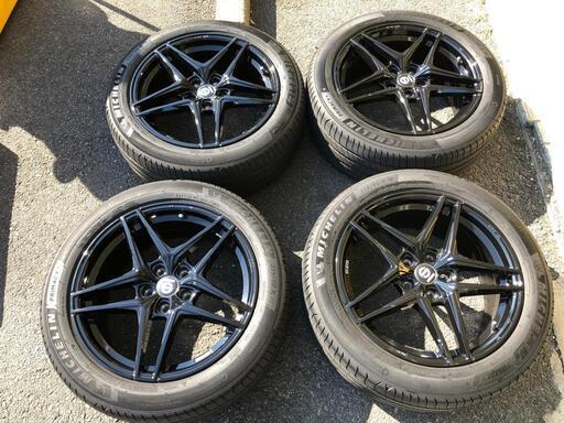 【18インチタイヤホイールセット】SPARCO（スパルコ） RECORD  + MICHELIN(ﾐｼｭﾗﾝ) PRIMACY4　4本　★★