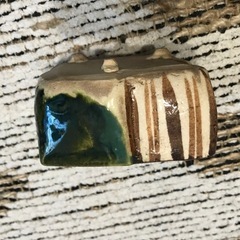 ［骨董品レトロ ］織部焼角小鉢10個セット の画像