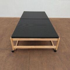 ≪大特価！≫ 和モダン黒畳折りたたみベッド 80000782の画像