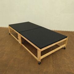 ≪大特価！≫ 和モダン黒畳折りたたみベッド 80000782