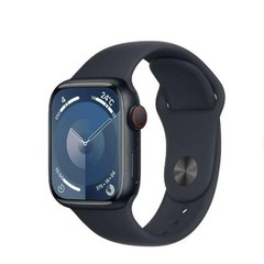 アップルウォッチ Apple Watch Series 9 GPS + Cellularモデル 45mmミッドナイトアルミニウムケースとミッドナイトスポーツバンド の画像