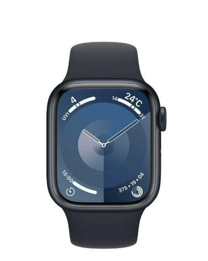 アップルウォッチ Apple Watch Series 9 GPS + Cellularモデル 45mmミッドナイトアルミニウムケースとミッドナイトスポーツバンド