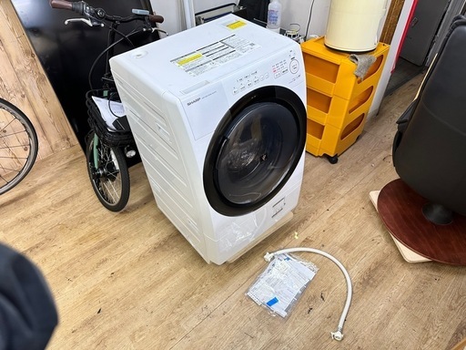 ▲⭐️激安価格⭐️SHARP シャープ ES-S7H-WR 洗濯機 7kg 2023年製 乾燥機能付き 全自動 ホワイト 省エネ デジ