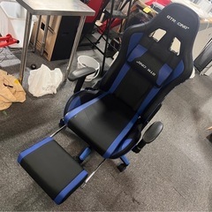 【中古品】GTRACING ゲーミングチェア Bluetooth左右スピーカー付き 椅子 デスクチェア デスクチェア サラウンド効果 PC/PS4/PS5/XBOX/SWITCH等対応(専用USBアダプタ使用) オフィスチェア デスクチェア パソコンチェア ハイバック ヘッドレスト ランバーサポート ひじ掛け GT890Y-BLUE