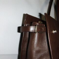 革のビジネスバック　こげ茶の画像