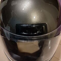 ノーブランド　フルフェイスヘルメット　ガンメタ　