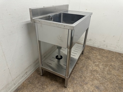 ｔanico　タニコー　業務用　ステンレス　1層シンク流し台　厨房　飲食店　W９００ｘD４５０ｘH８００ｍｍ
