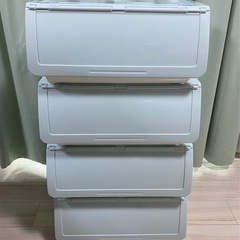 「キャビネット　ローボード　本棚」&「ニトリ　収納ケース Nフラッテ」の画像