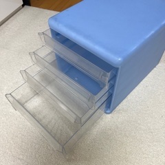 4段書類ケース　　ブルー