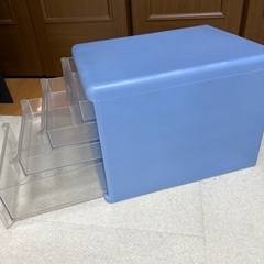 4段書類ケース　　ブルーの画像