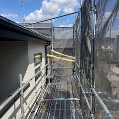 足場組み立て解体　シート架け払い職人募集！の画像