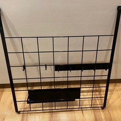 山崎実業　レンジフードメッシュパネル　タワー　ブラック