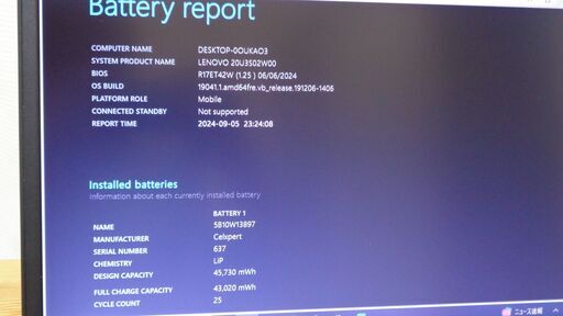 Office2019搭載 バッテリー良好 第10世代CPU 15.6インチ Lenovo ThinkPad L15 Gen1 i5-1
