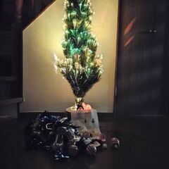 クリスマスツリー（光ファイバー仕掛け）の画像