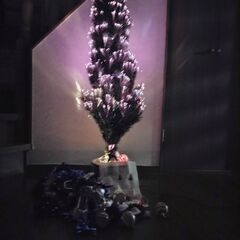 クリスマスツリー（光ファイバー仕掛け）の画像