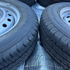 165/80R14 97/95N LT DUNLOP  鉄ホイー...