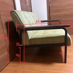 【値下げ】二人がけソファの画像