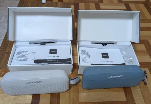 BOSE SoundLink Flex2台セットステレオ再生できます。
