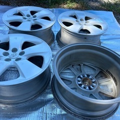 【TOYOTA】アルミホイール　 17X7J+50　【ホワイト塗装】　　4本セットの画像