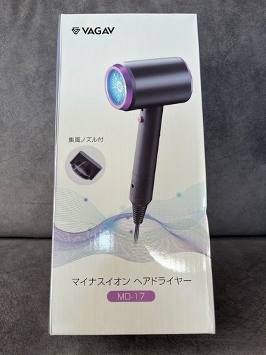 マイナスイオン　　ヘアドライヤー