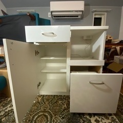 ニトリ　キッチン食器棚&家電棚の画像