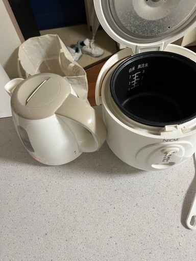 炊飯器と湯沸かし