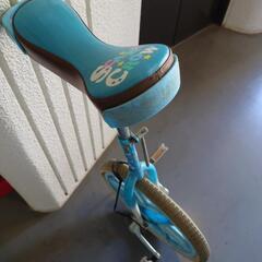 一輪車　ブルー