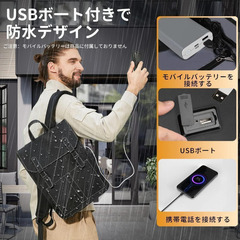 大人気★スタイリッシュ☆高級リュック ビジネスリュック 薄型 おしゃれの画像