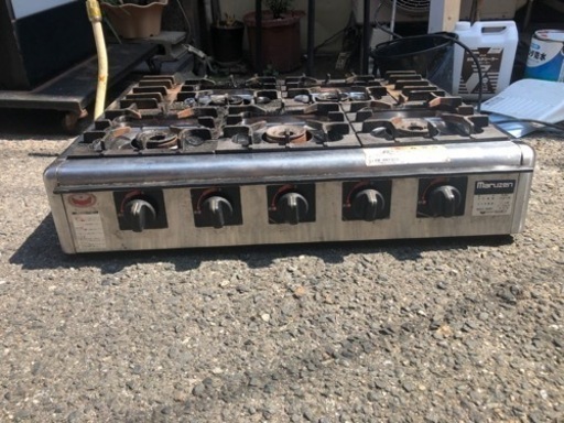 ①早いもの勝ち 5口ガスコンロ(ＬP)15000円