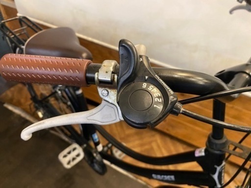 27インチLEDオートライト　6段自転車