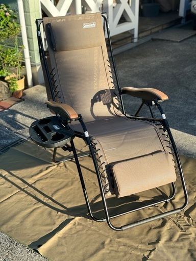 コールマン(Coleman) チェア インフィニティチェアマックス ベージュ フルリクライニング