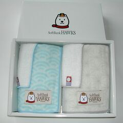 ソフトバンクの　扇子　🎈今治タオルハンカチ4枚セットの画像