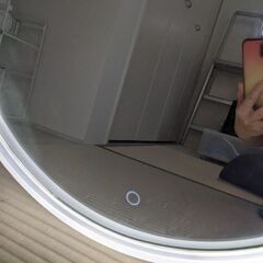 照明付きミラー　鏡　壁掛けの画像
