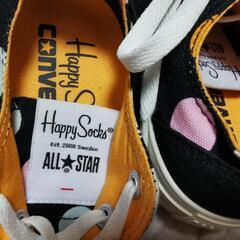 値下げしました🌟CONVERSE ALLSTAR
コンバース オールスター
Happy Socks 　23cmの画像