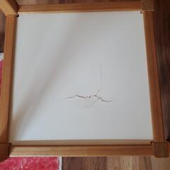レゴテーブル チェア2脚付、ホワイト　IKEA キッズテーブルセットの画像