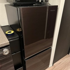 【極美品】ハイセンス2ドア冷凍冷蔵庫2023年製HR-G13C-...