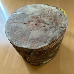 薪割り台（パラコード編みハンドル付）