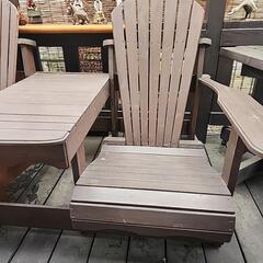 木製二人掛けチェアの画像