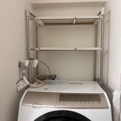 洗濯機上収納ラックの画像