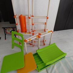 すべり台付きジャングルジムの画像