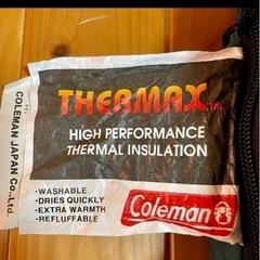 コールマン Coleman 封筒型シュラフ　寝袋 THERMAX の画像