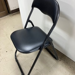 取引場所 南観音 Y2409-275 パイプイス 黒  汚れキズ...