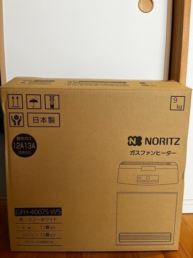 未使用　ノーリツガスヒーター　GFH-4007S