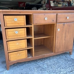 収納家具　アンティーク棚