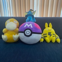 ポケモン　コダック　シャワーズ　マスターボール　エレキッド　ぬいぐるみ