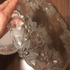 ボヘミアンガラス大皿の画像