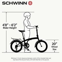シュウィン折りたたみ自転車の画像