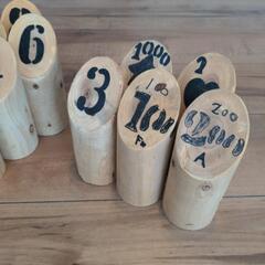 【ご購入者決定】☆モルック☆ 木製　アウトドア　手作りで安く✨の画像