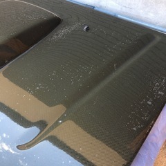 ジムニー23w    カーボン風FRP?ボンネットの画像