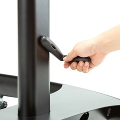 テレビスタンド キャスター 移動式 昇降 縦置き 回転 オフィス テレビ会議 棚 高さ調整 32型から70インチ 法人向け オフィス EEX-TVS012の画像